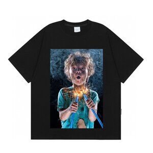 Acme De La Vie Short-Sleeved T-Shirt With A Boy Playing Video Games